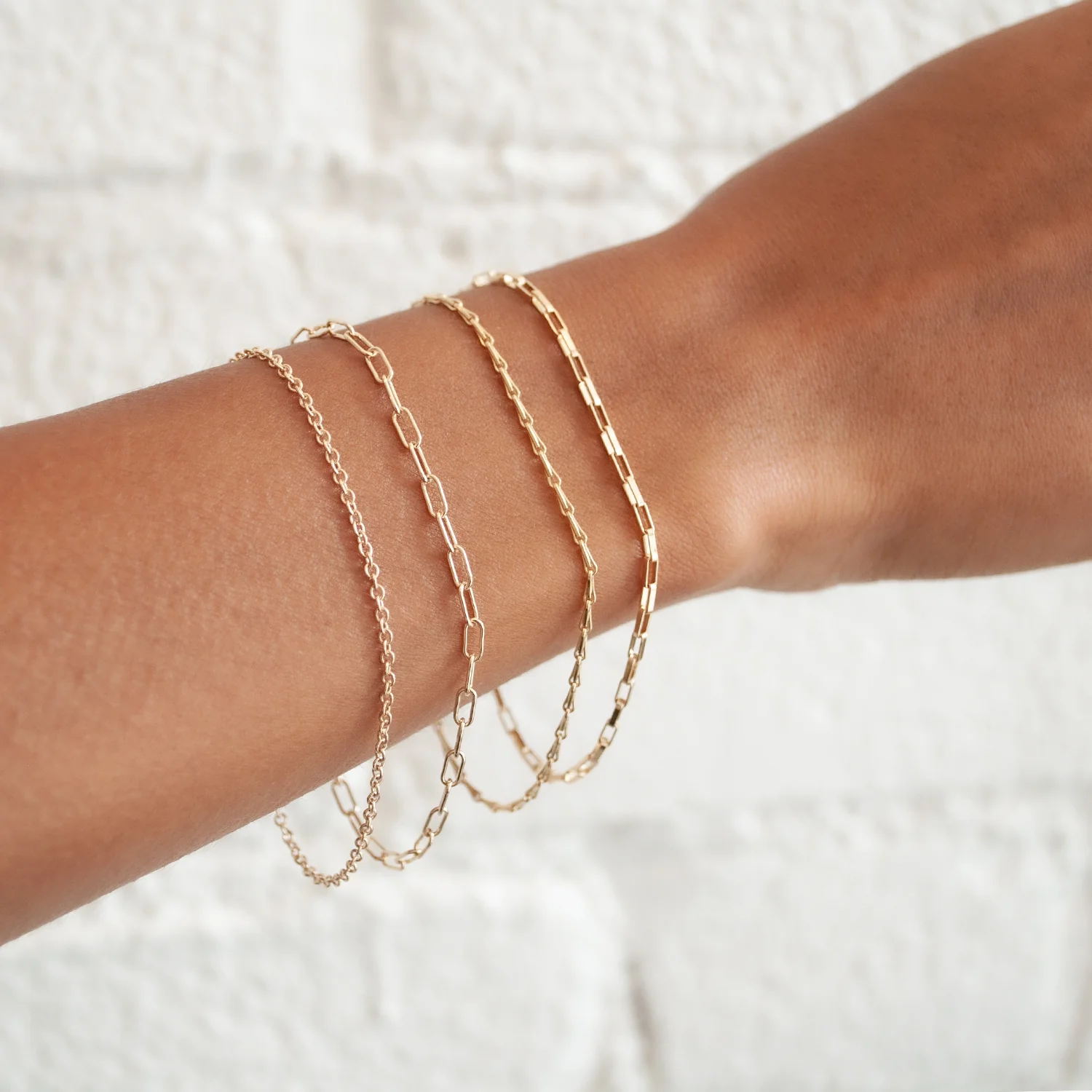 Square Edge Box Chain Bracelet - Image 4