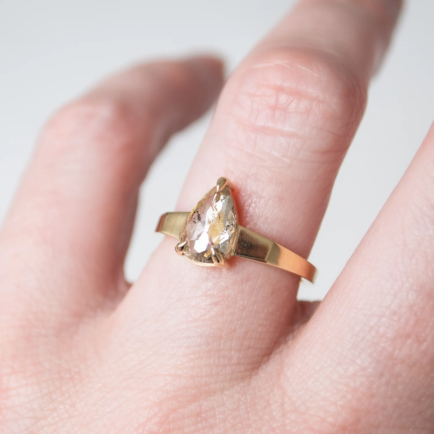 Starry Sky Pear Diamond Ring - Image 2