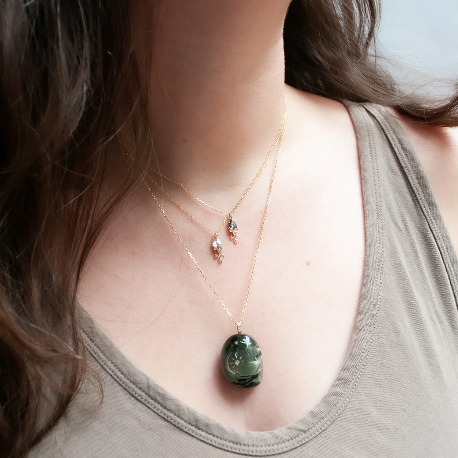 Sun & Moon Cat's Eye Necklace - Image 5