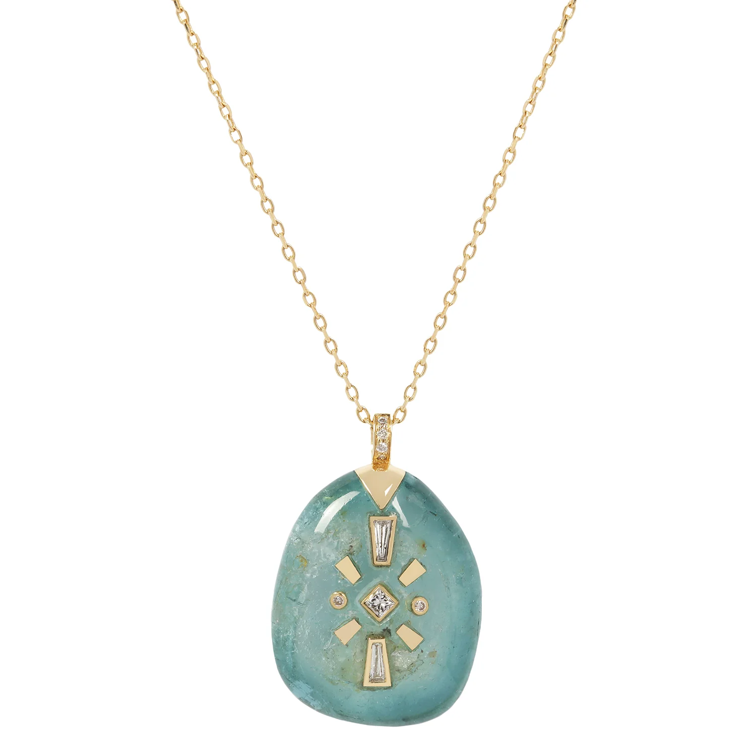 Sun & Moon Tourmaline Necklace
