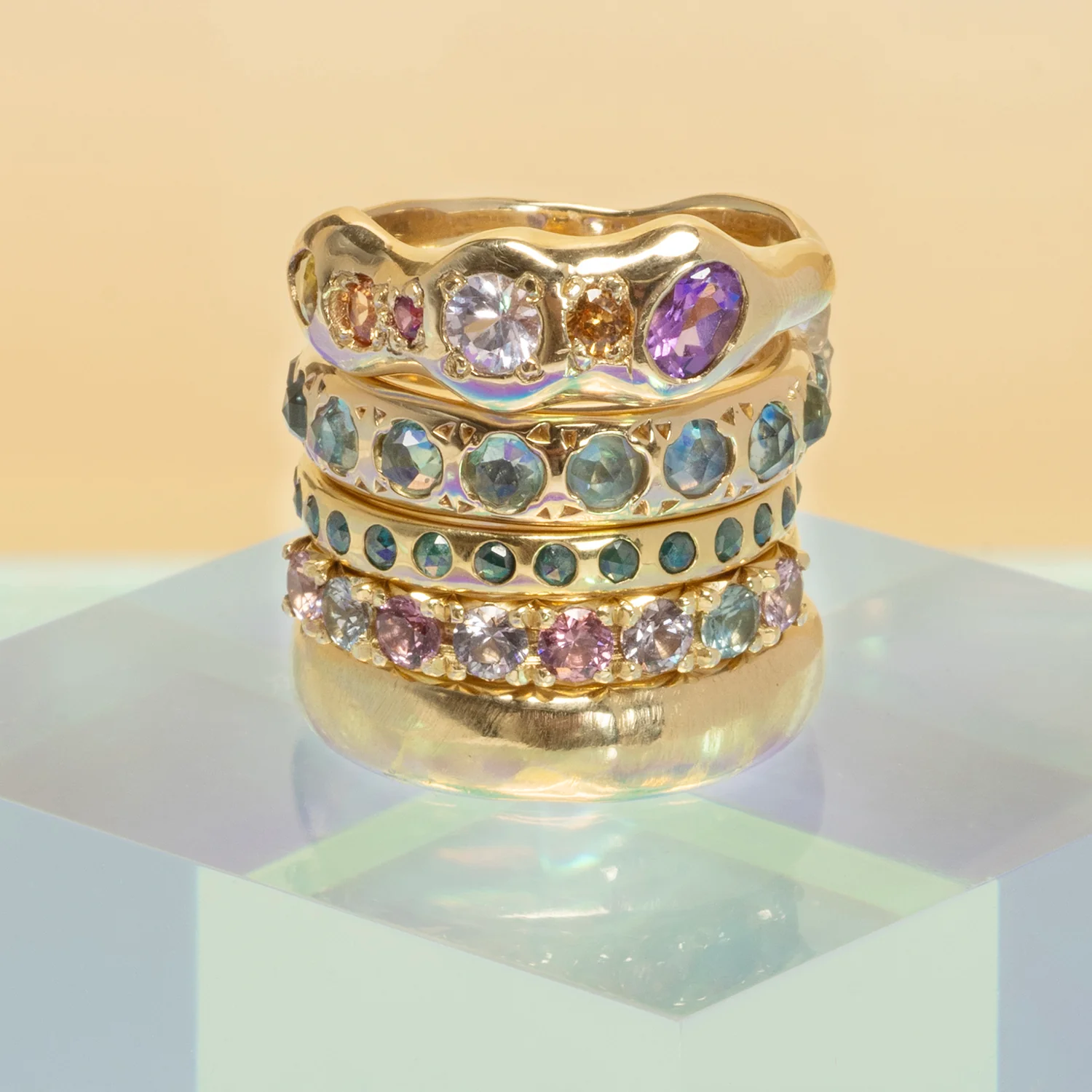 Green Diamond Eternity Band - Image 6