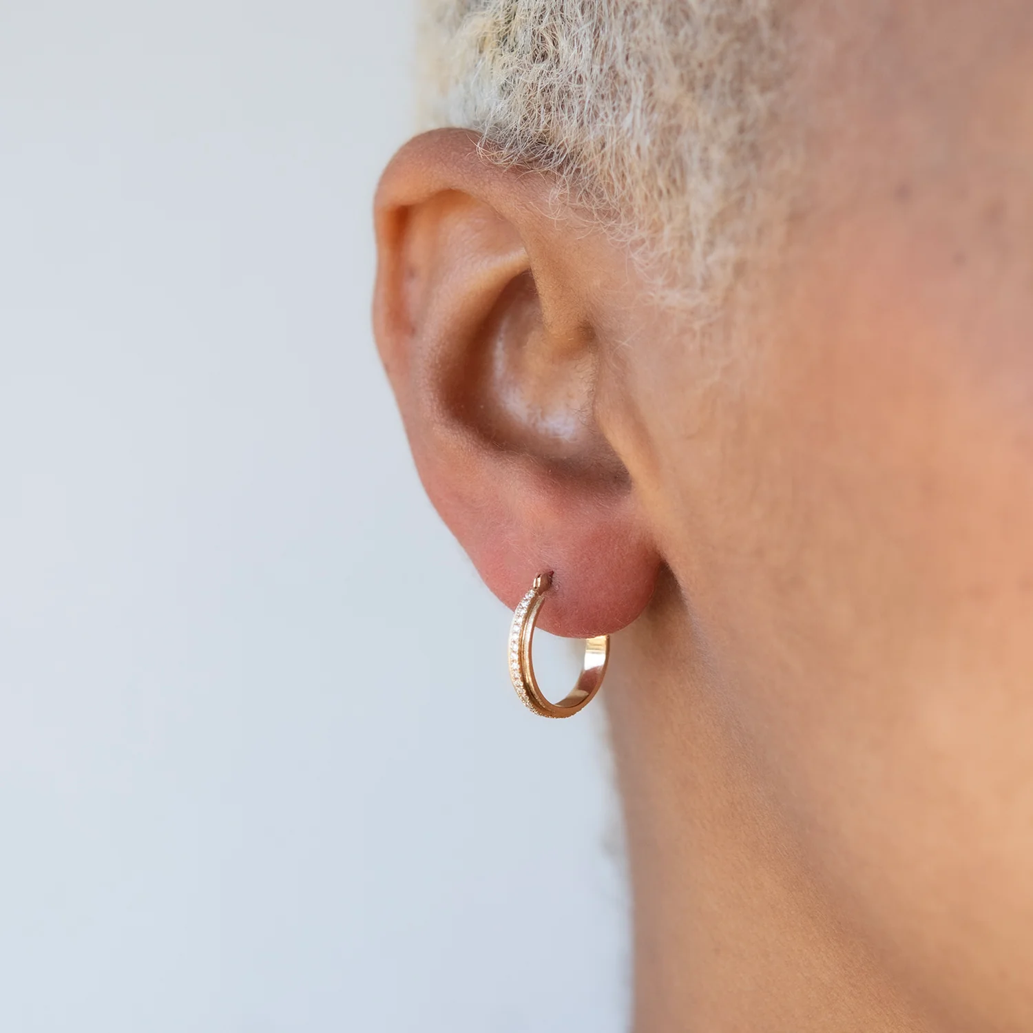 Three Step Diamond Hoops - Image 2
