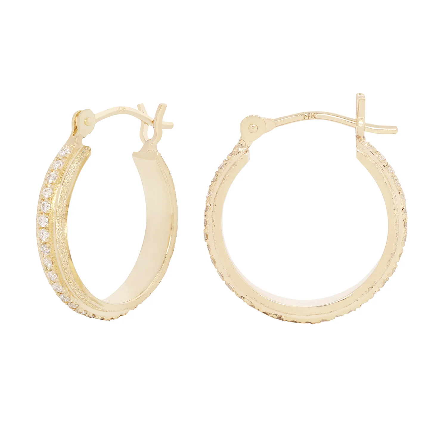 Three Step Diamond Hoops - Image 3