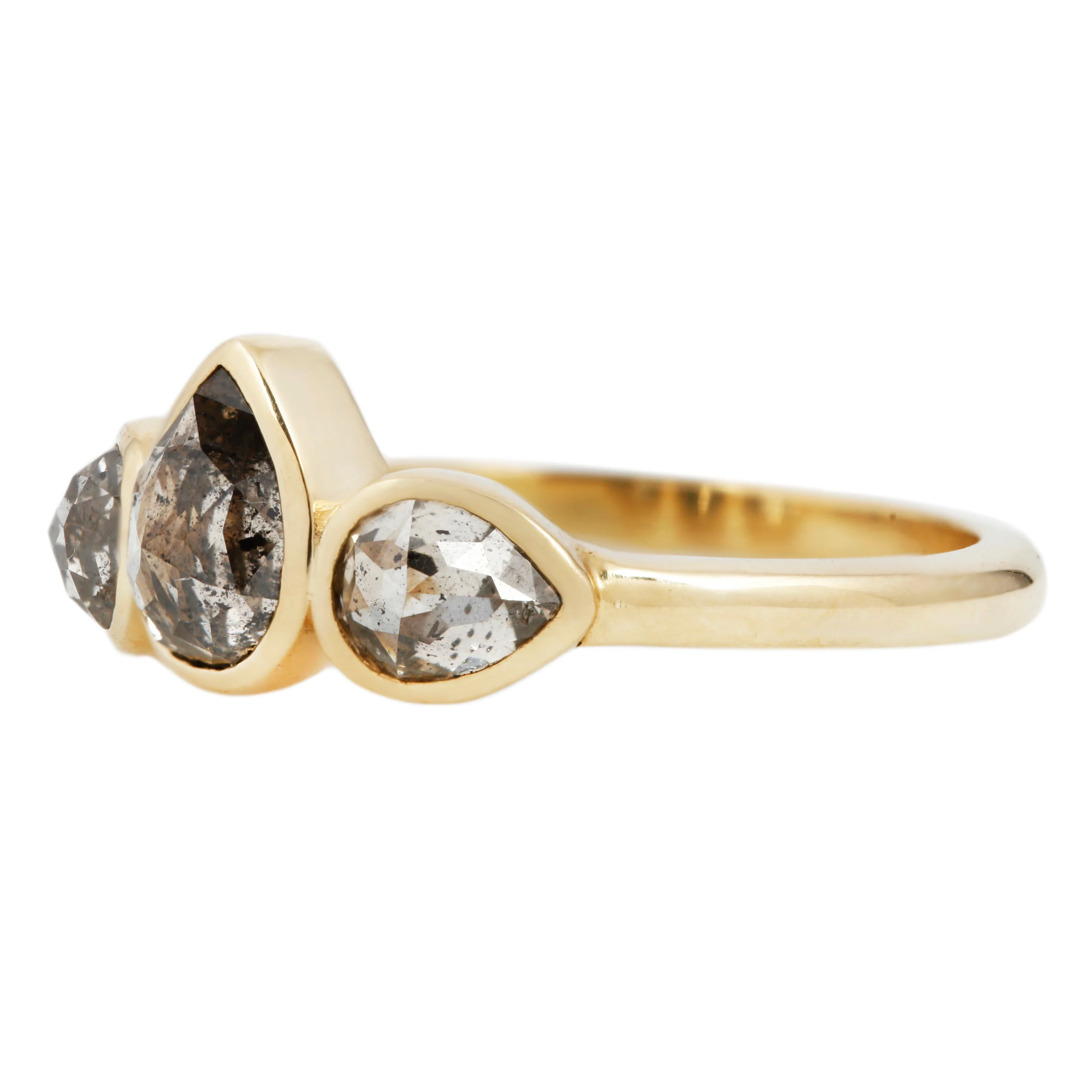 Thunder Cloud Three Stone Ring - Image 3