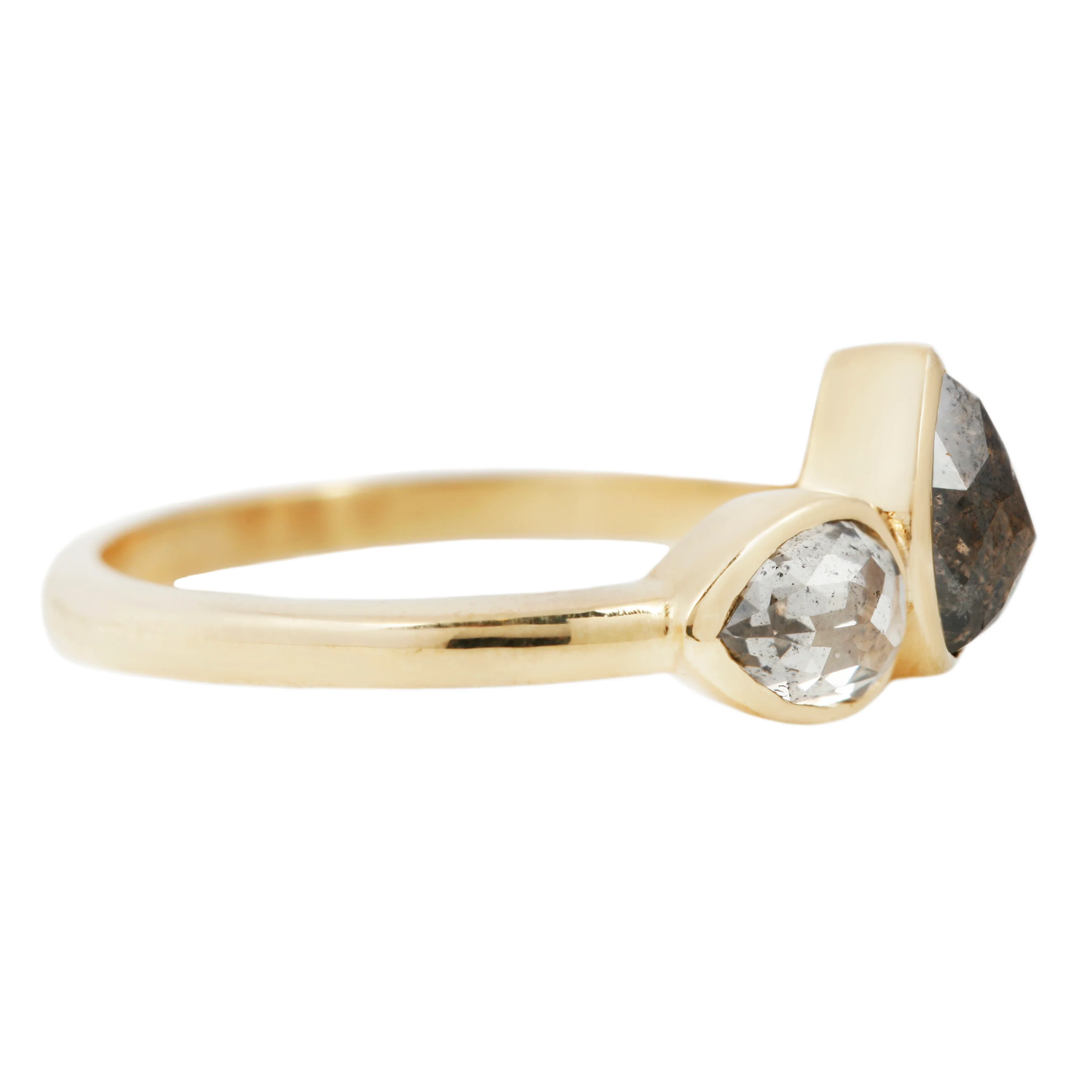 Thunder Cloud Three Stone Ring - Image 4