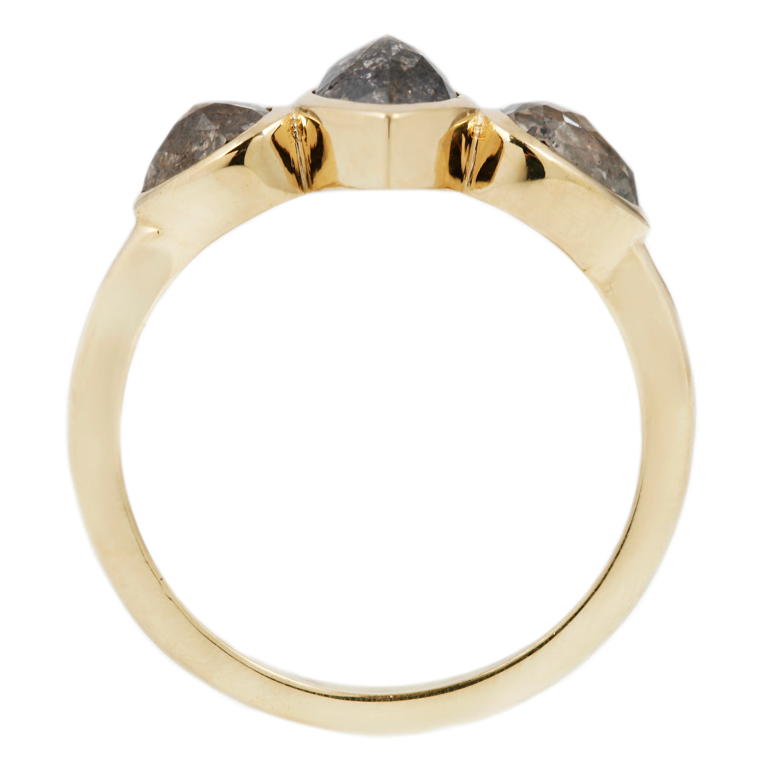 Thunder Cloud Three Stone Ring - Image 6