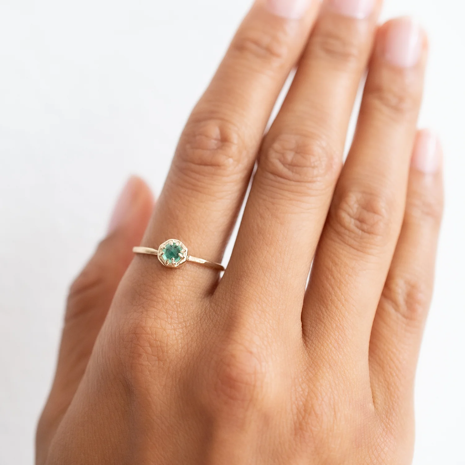 Tiny Emerald Ring - Image 2