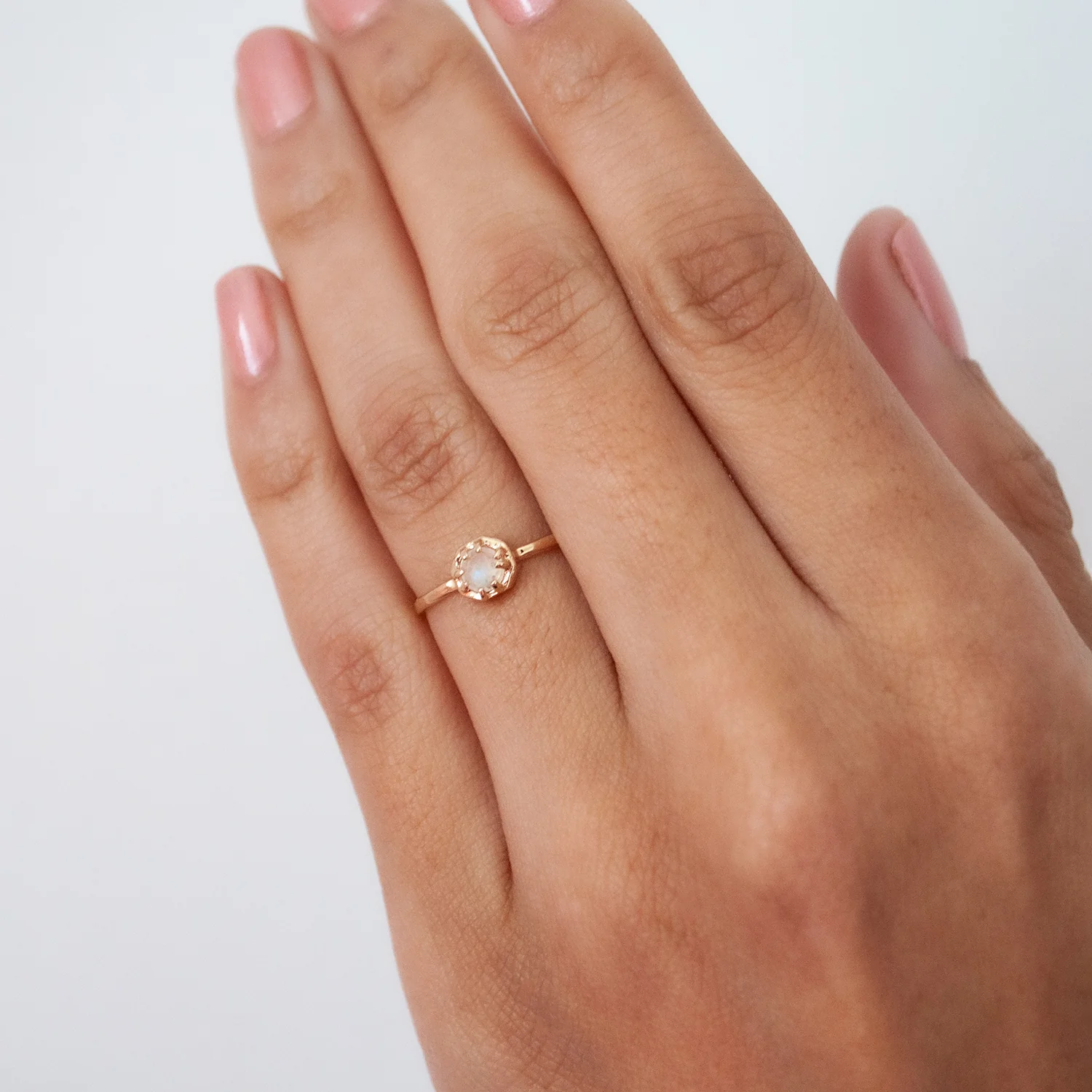 Tiny Moonstone Ring - Image 2