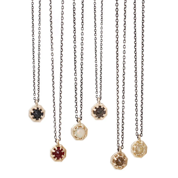 Small Spinel Octagon Necklace - Image 4