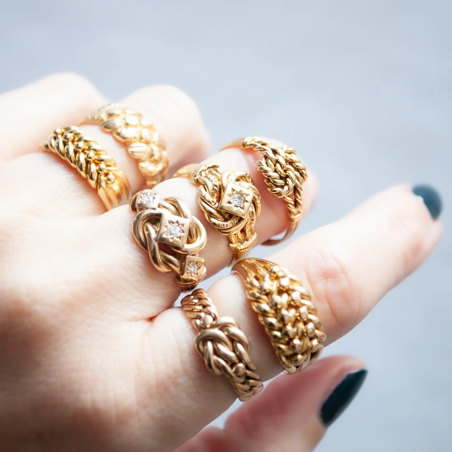 Triple Crown Knot Ring - Image 6