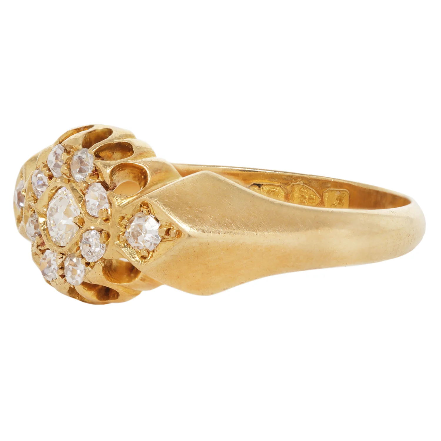 Victorian Diamond Cluster Ring - Image 3