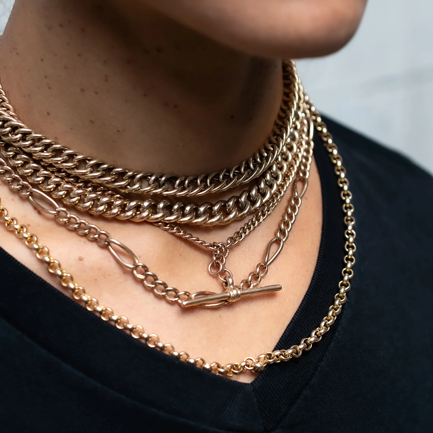 Edwardian Gold Albert Chain - Image 6