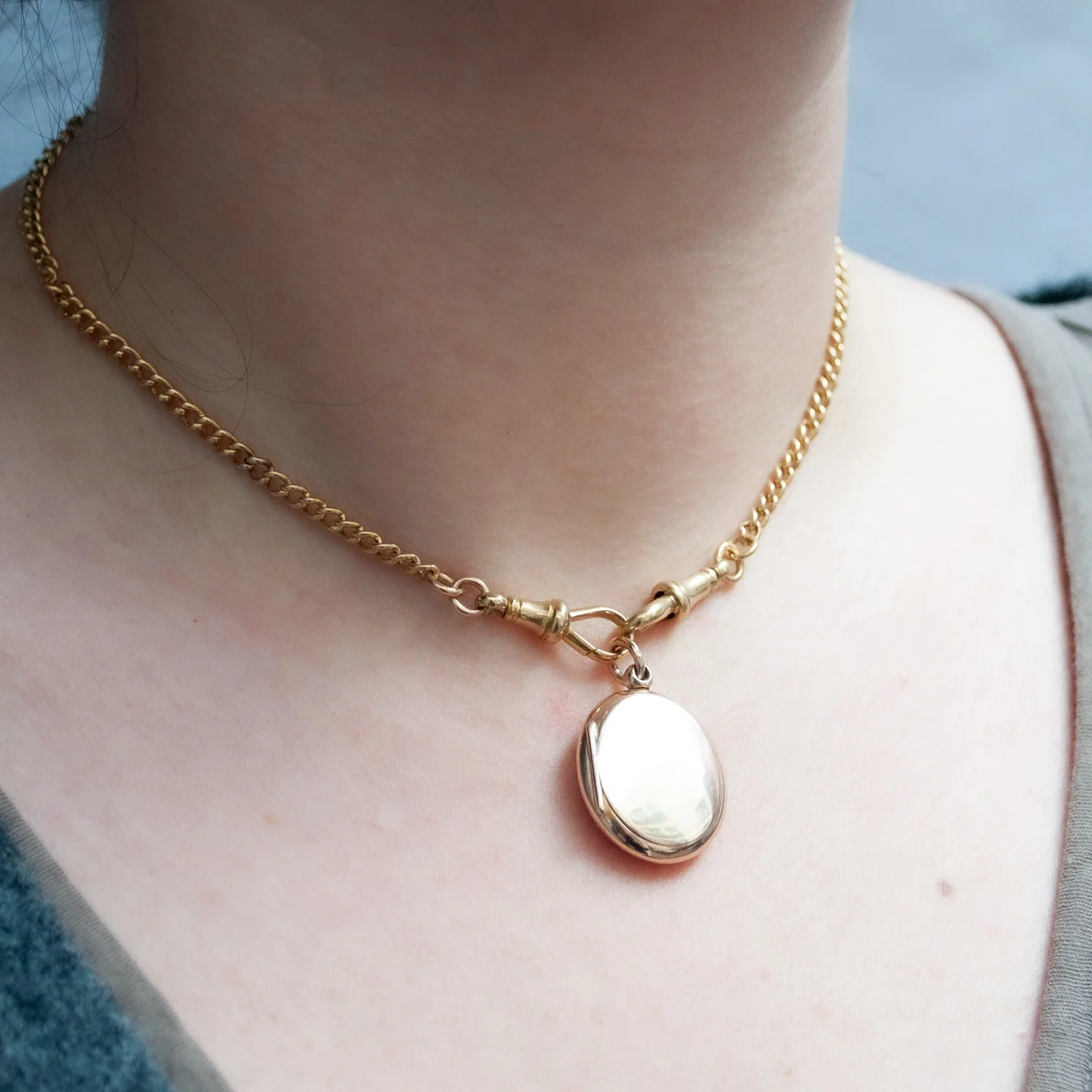 Vintage Gold Double Locket - Image 2