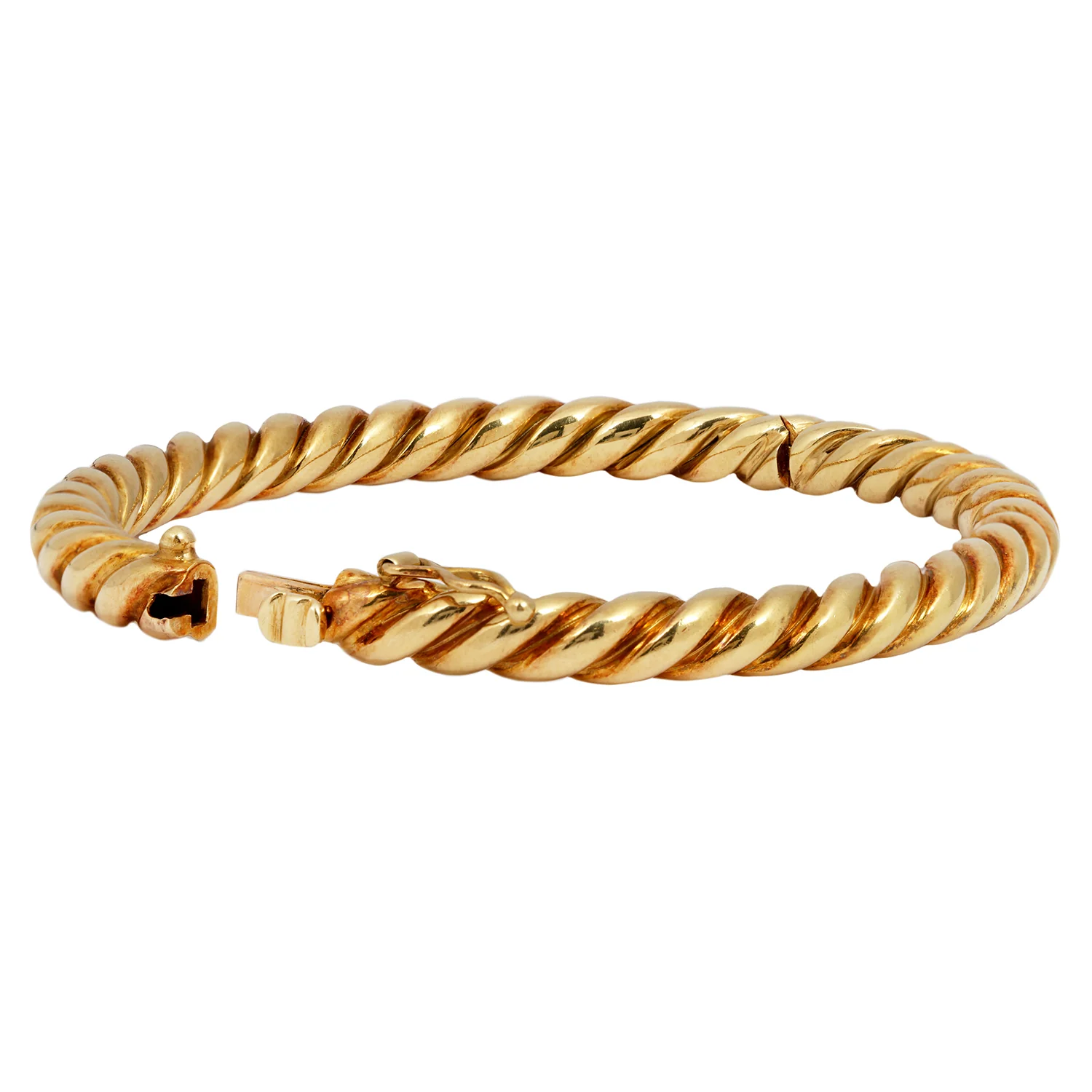Vintage Gold Twisted Bangle - Image 3