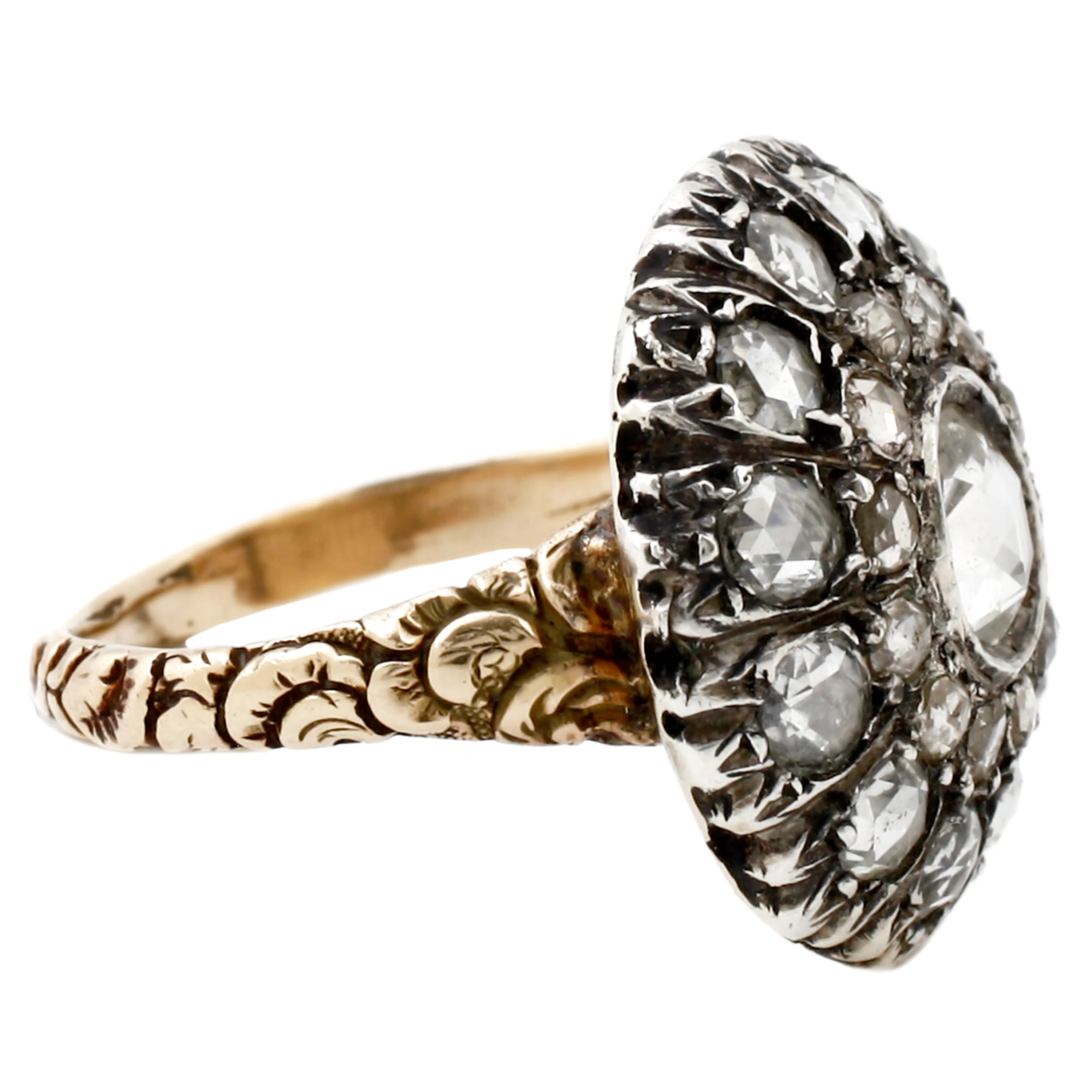 Georgian Double Halo Ring - Image 3