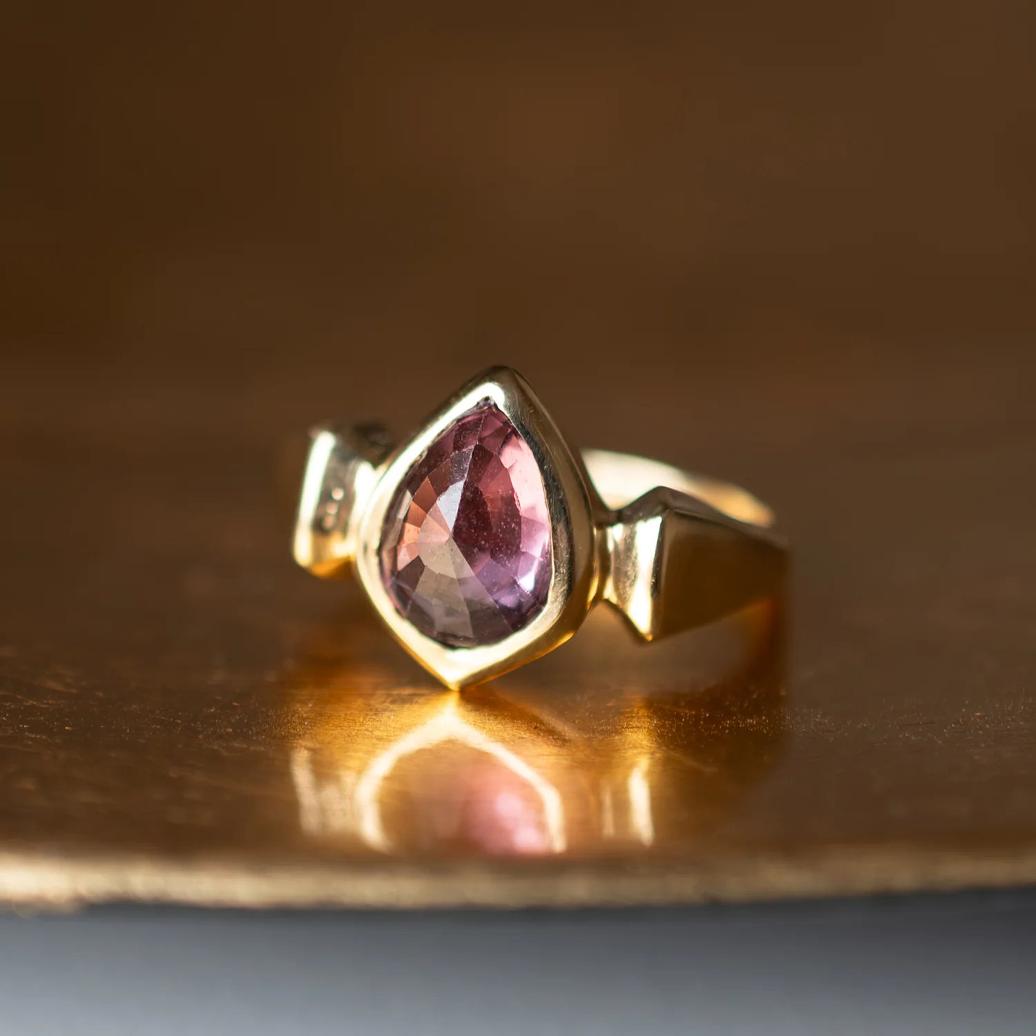 Violet Sapphire Lighthouse Ring - Image 8