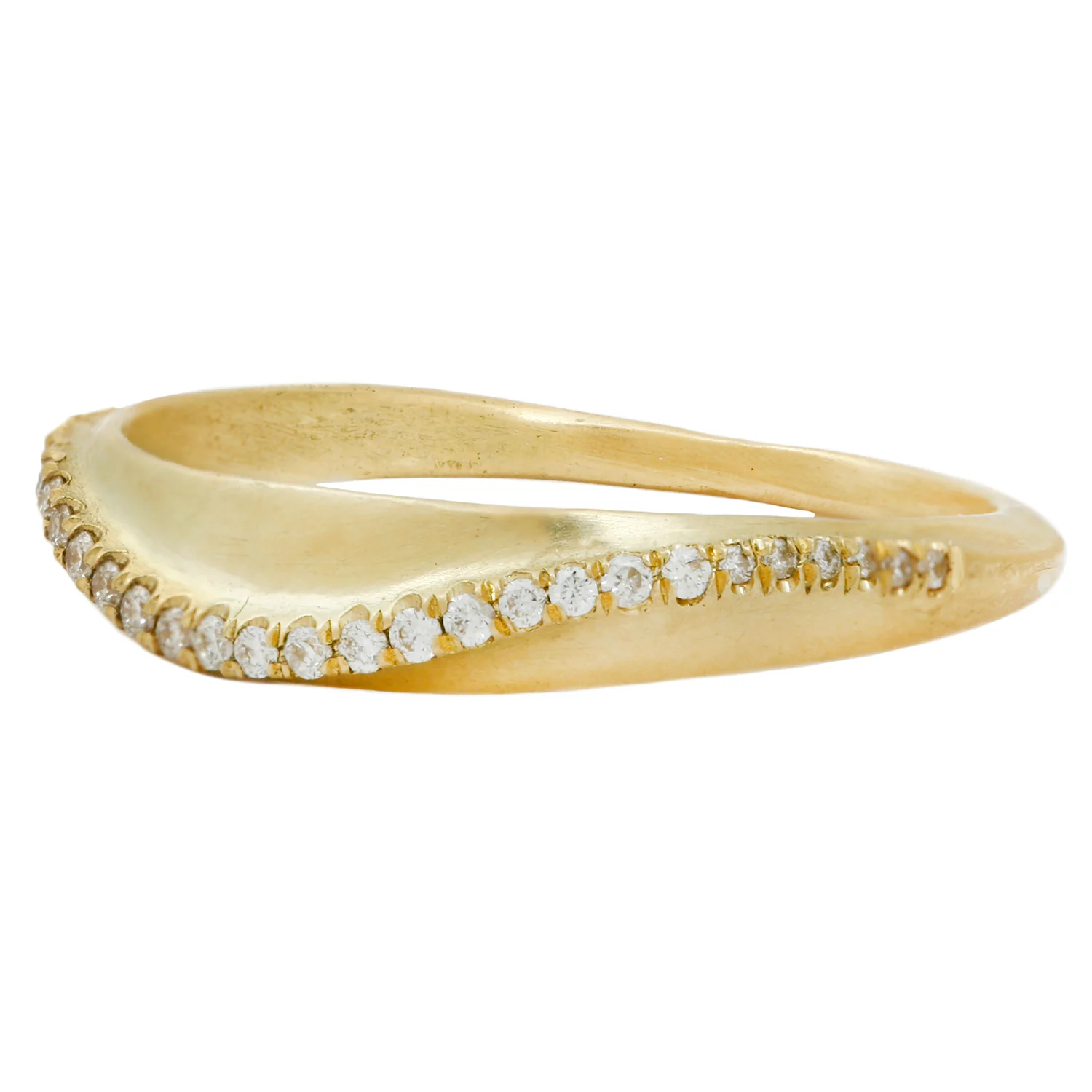 Wave Pavé Diamond Ring - Image 3