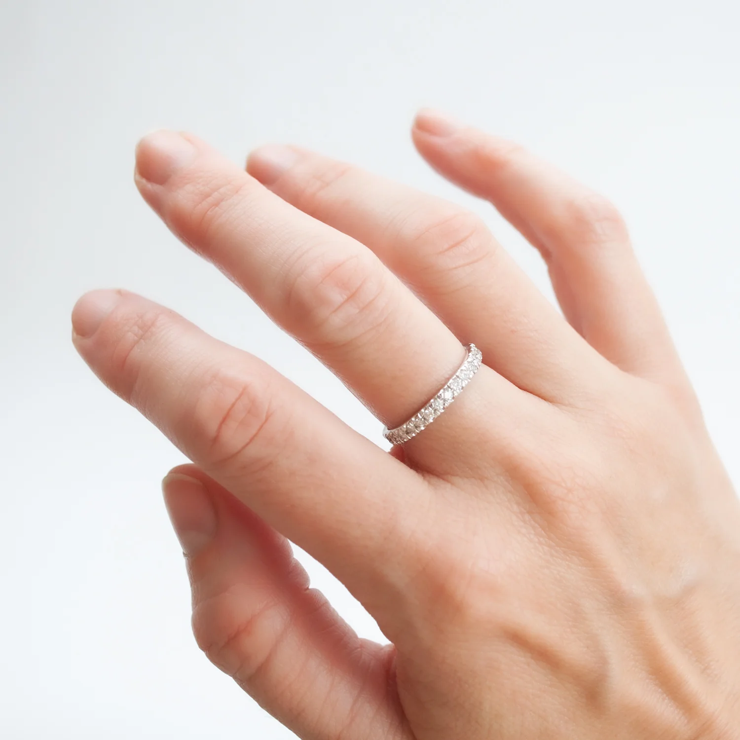 White Diamond Eternity Band - Image 2