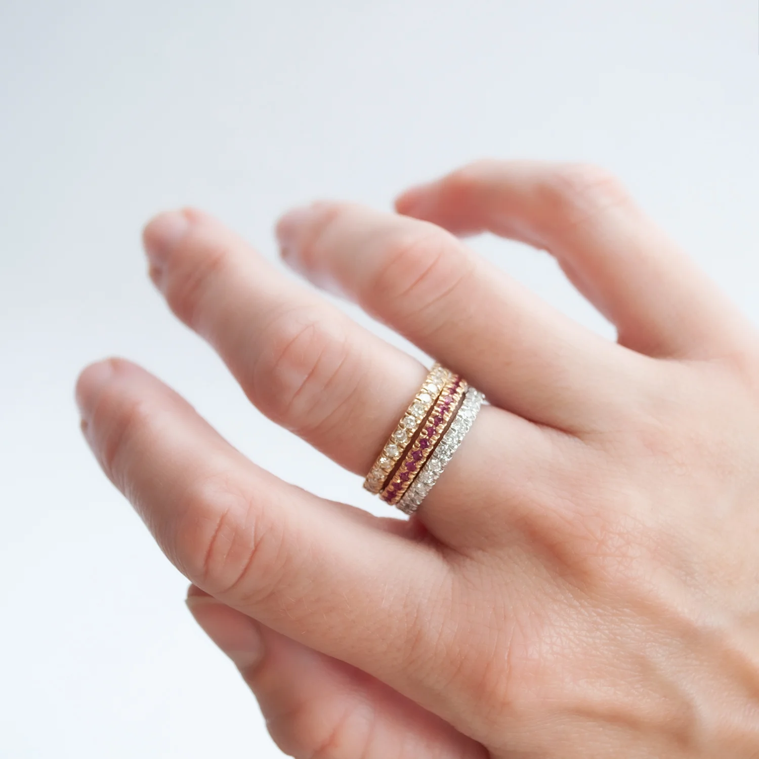 White Diamond Eternity Band - Image 3