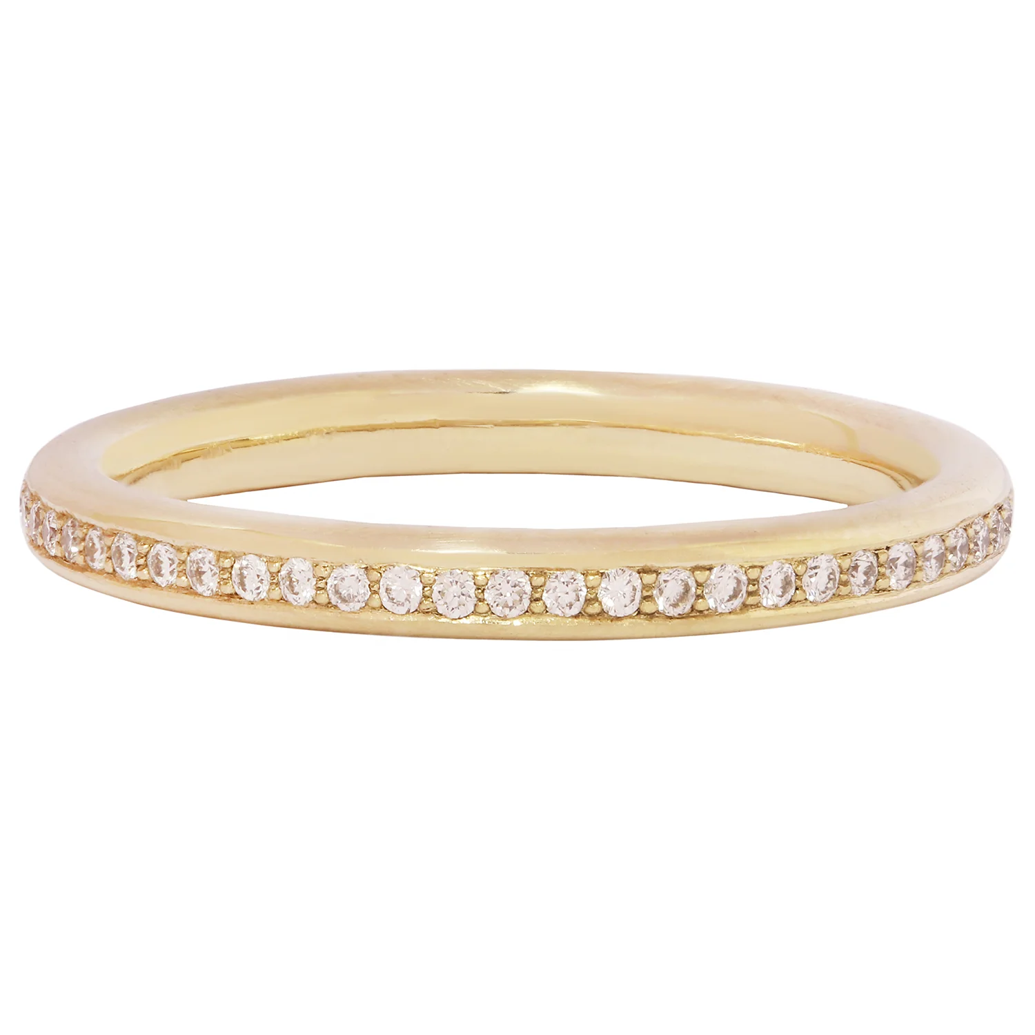 White Diamond Pavé Eternity Band