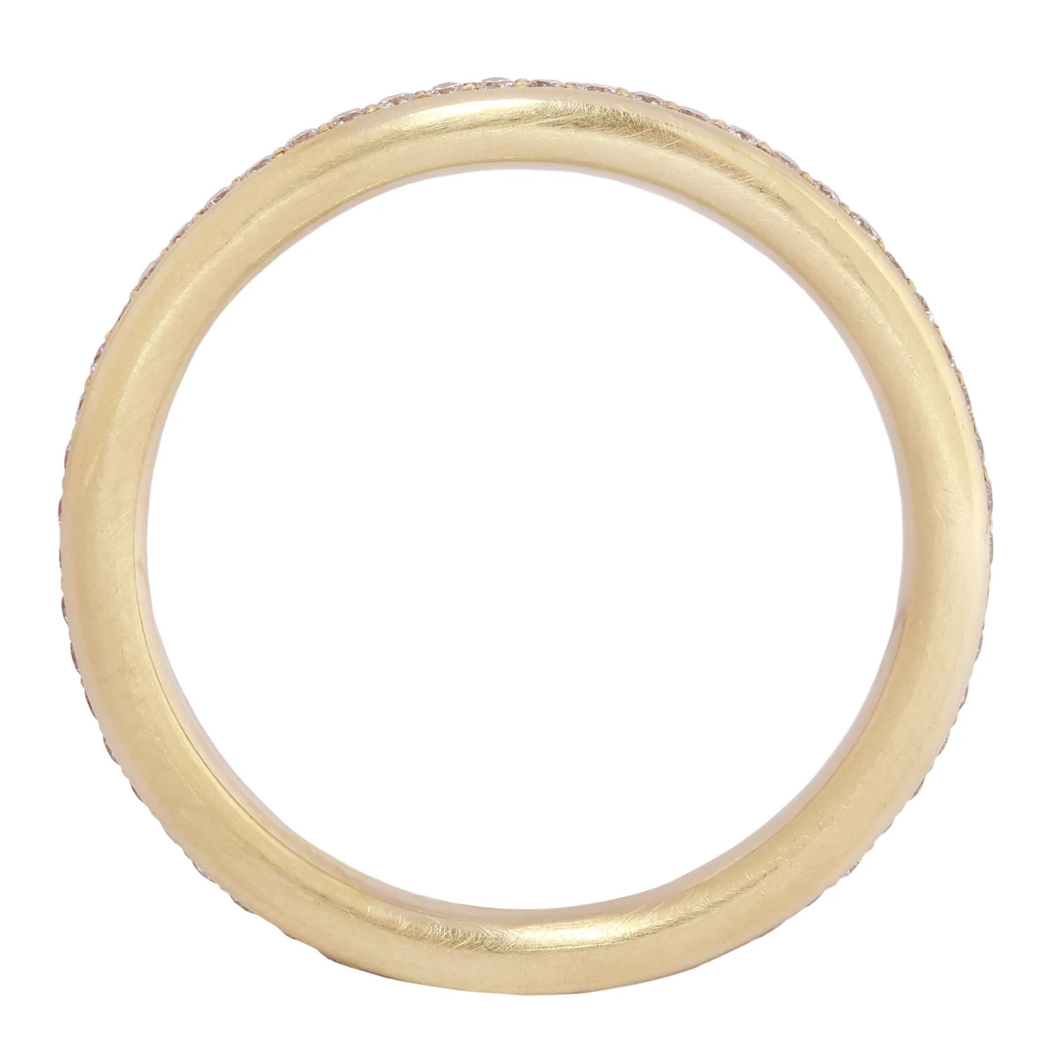 White Diamond Pavé Eternity Band - Image 3