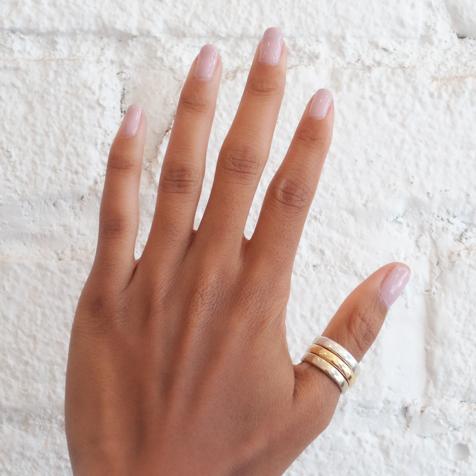 Thin White Gold Band - Image 2