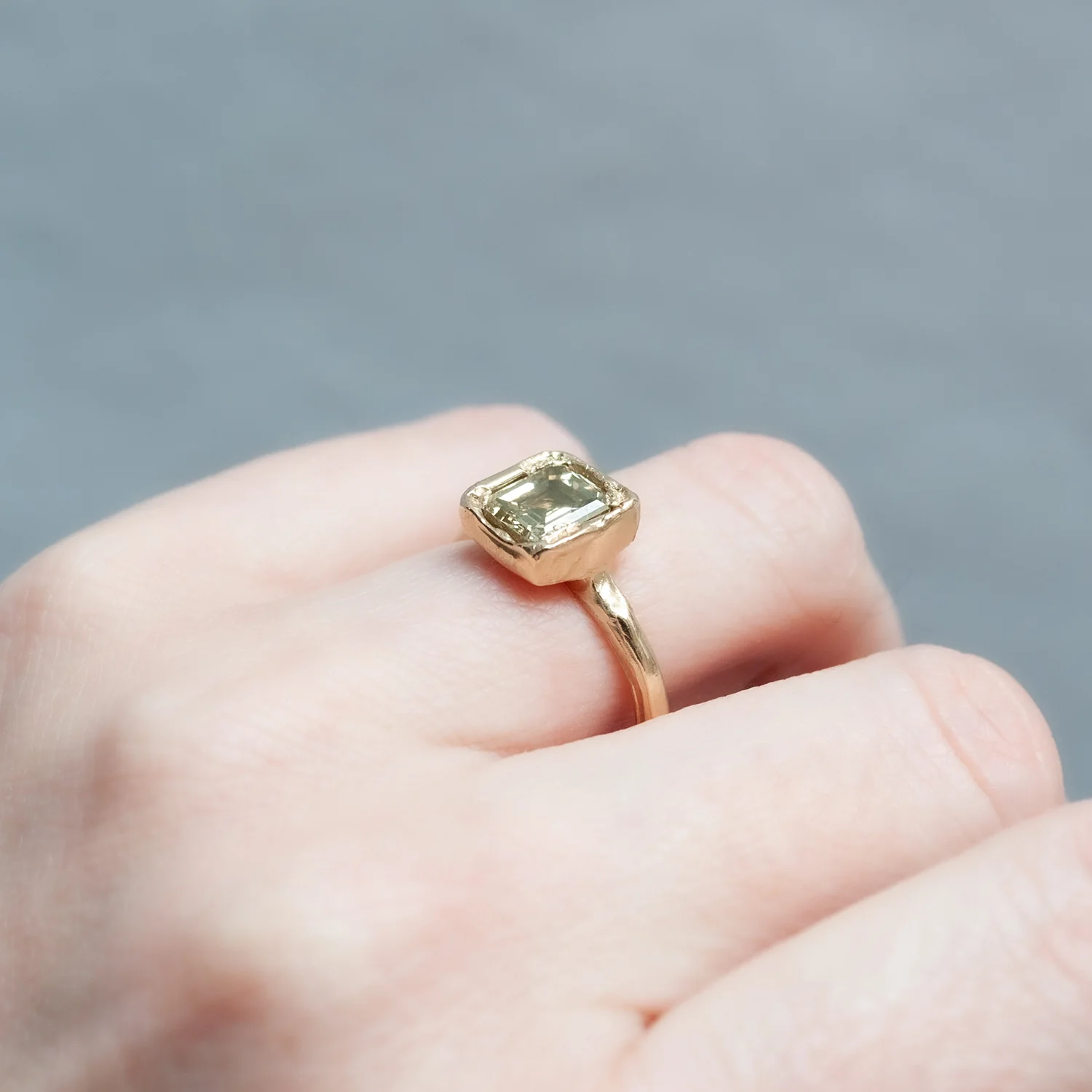 X Soft Green Diamond Ring - Image 6