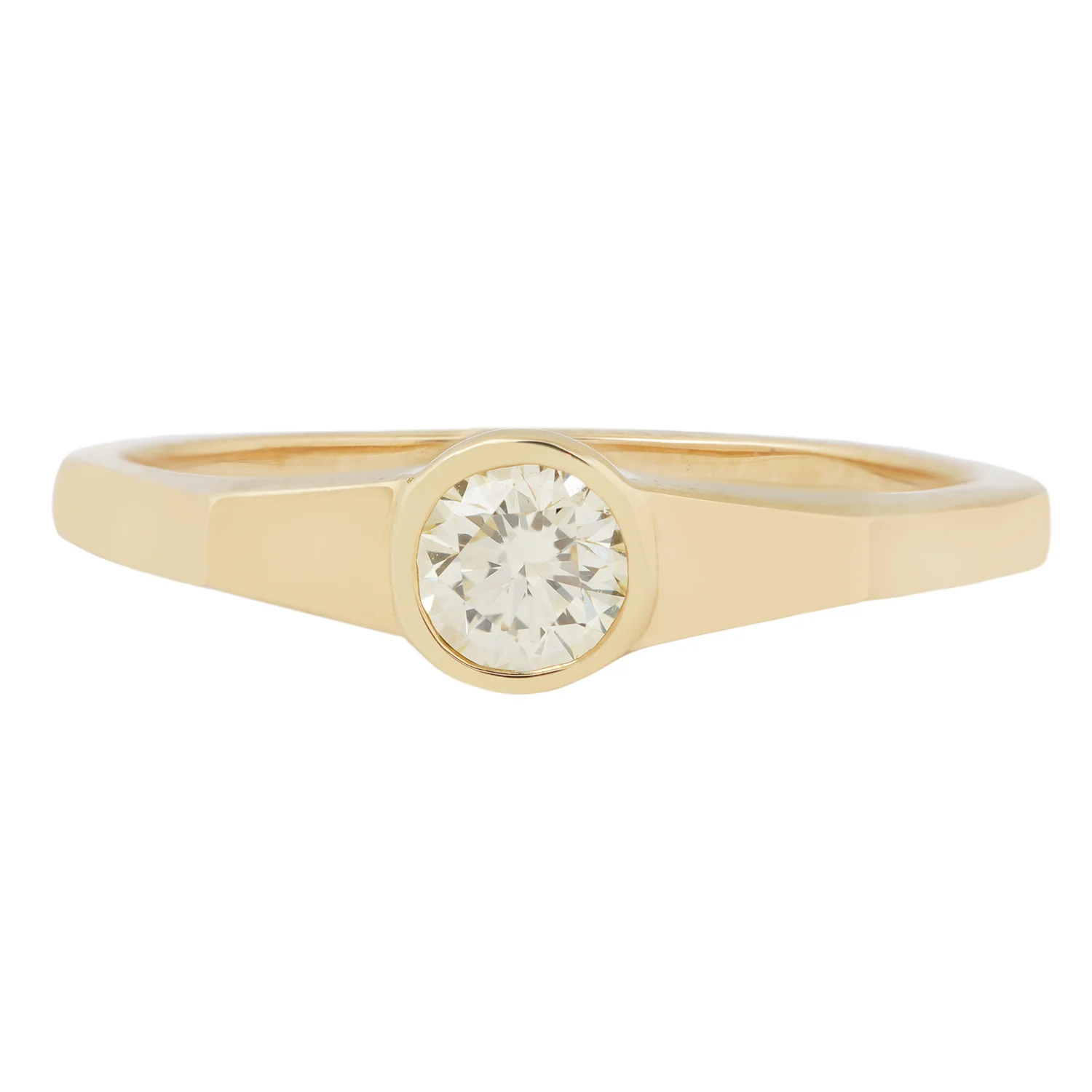 Yellow Diamond Eclipse Ring