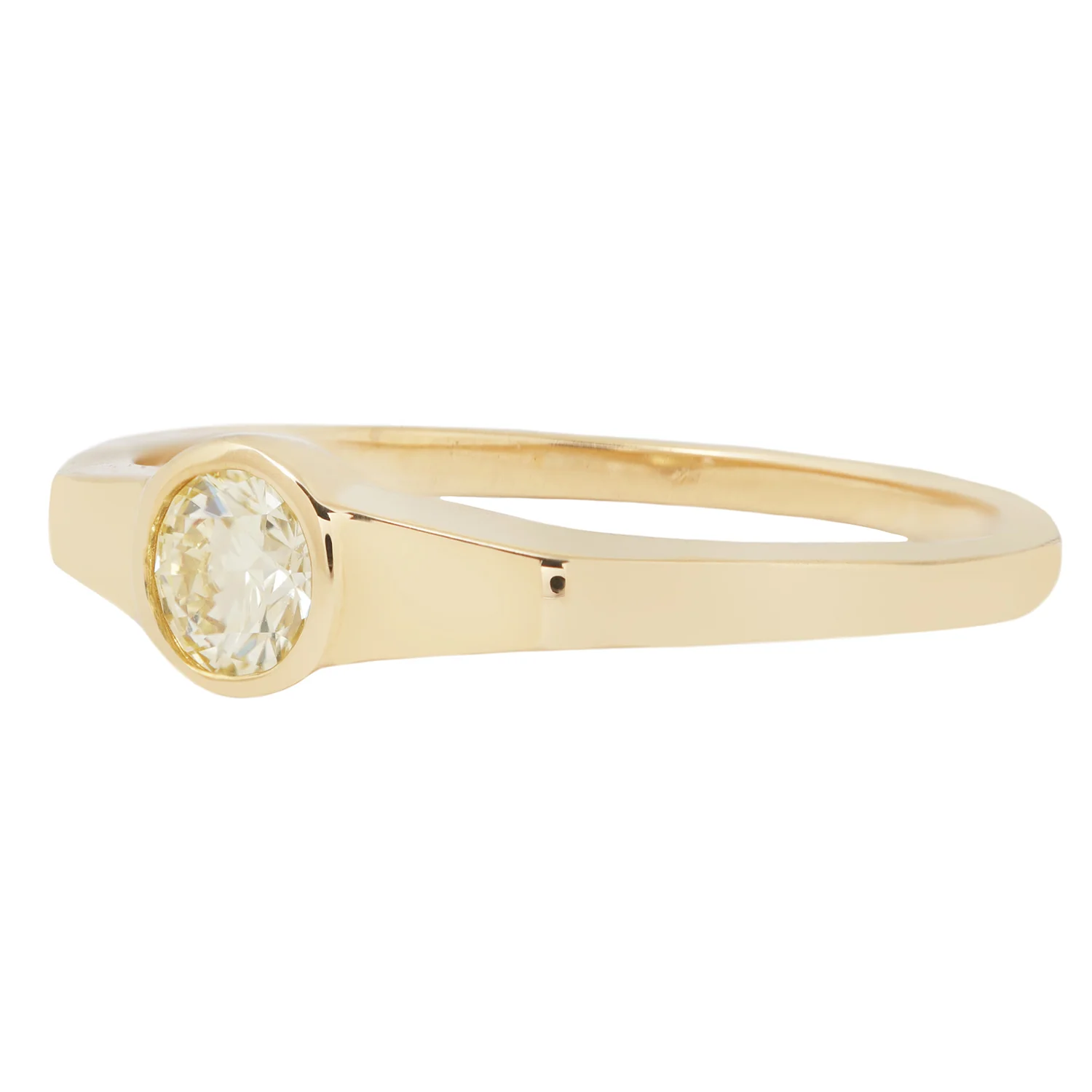 Yellow Diamond Eclipse Ring - Image 3