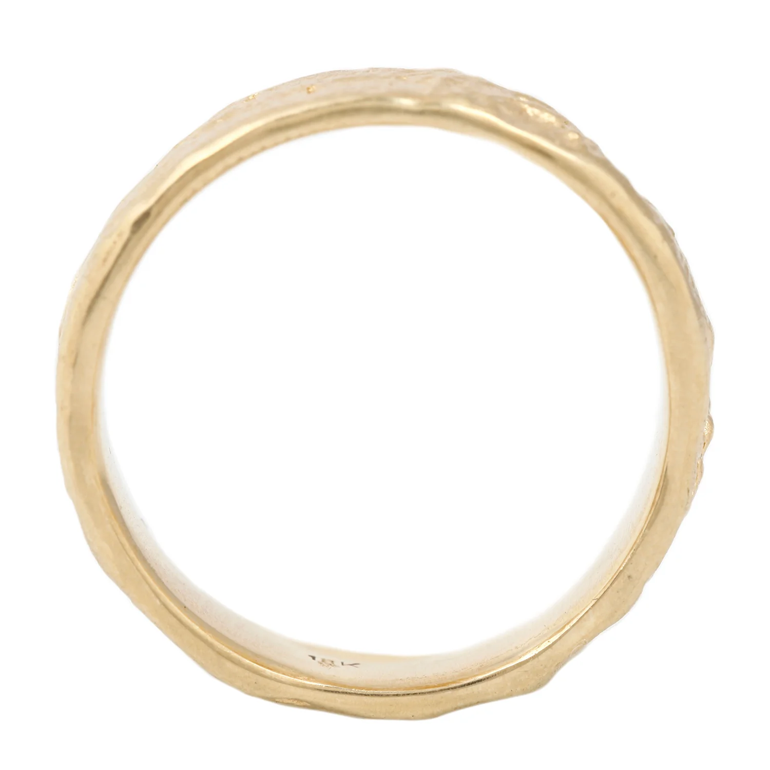 Yellow Gold Lava Band - Image 3